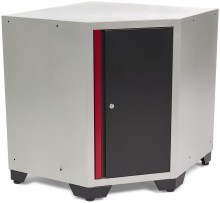 HBM Deluxe Hoekkast Onderkast met Deur voor Werkplaatsinrichting 832 x 832 x 932 mm Zwart 61,5 kg