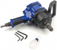 HBM Professionele Pneumatische Slagmoersleutel 1800 Nm 3/4 inch 6,3 bar 583 l/min Antisliphandgreep 253 mm BSP 1/2