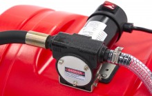 HBM Professionele elektrische diesel- en stookoliepomp 12 V met 100 liter tank, 40 l/min, slang 400 cm