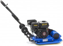 HBM vibrationsplade 6,5 hk 196 cc 13000N inklusive hjulsæt og belægningsbeskyttelsesplade 78 kg