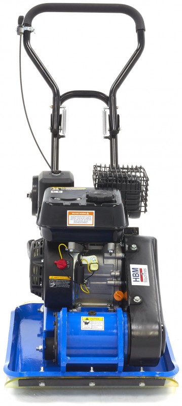 HBM vibrationsplade 6,5 hk 196 cc 13000N inklusive hjulsæt og belægningsbeskyttelsesplade 78 kg