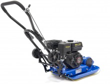 HBM vibrationsplade 6,5 hk 196 cc 13000N inklusive hjulsæt og belægningsbeskyttelsesplade 78 kg