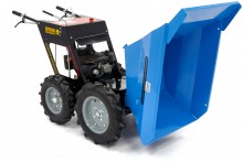 HBM 250 kg mini dumper met kiepbak 6,5 pk - 196 cc, 4x4, 4 versnellingen vooruit, 1 achteruit
