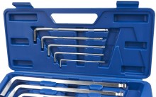 HBM 10-delige lange metrische inbussleutelset grote maten