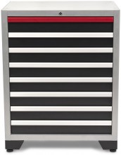 HBM Deluxe professionele gereedschapskast met 8 laden, 71 x 51 x 90 cm, 35 kg draaggewicht
