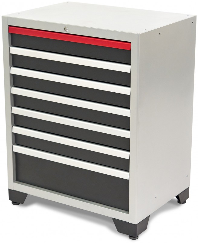HBM Professionele Gereedschapskast 7 Laden, Zwart, 71x51x90 cm, 30 kg Draagvermogen
