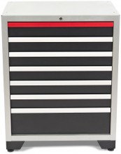 HBM Professionele Gereedschapskast 7 Laden, Zwart, 71x51x90 cm, 30 kg Draagvermogen