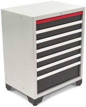 HBM Professionele Gereedschapskast 7 Laden, Zwart, 71x51x90 cm, 30 kg Draagvermogen