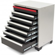 HBM Professionele Gereedschapskast 7 Laden, Zwart, 71x51x90 cm, 30 kg Draagvermogen