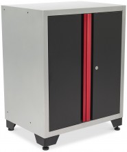 HBM Deluxe professionele gereedschapskast met deuren, 71 x 51 x 90 cm, 2 planken, gepoedercoat, max. draaggewicht 35 kg