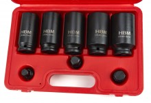 HBM 8-delige Aandrijfas Doppenset Montageset met 1/2 inch Opname