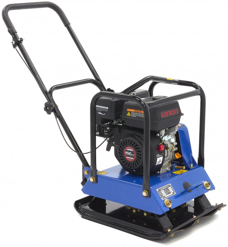 HBM Professionele 6,5 PK trilplaat 15.000N met wielenset en bestrating beschermplaat
