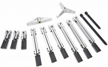 HBM 13-delige 3-arm poelietrekker set 100/200/250 mm