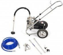 HBM airless hogedruk verfspuit wandspuitmachine set 1500 W 200 bar 33 kg
