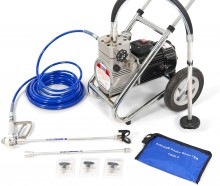 HBM airless hogedruk verfspuit wandspuitmachine set 1500 W 200 bar 33 kg