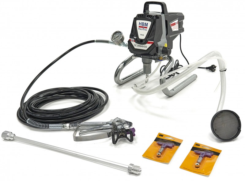 HBM airless malersprøjtemaskine 1010 W 230 V 206 bar 1,5 l/min. HBM airless malersprøjtemaskine 1010 W 230 V 206 bar 1,5 l/min.