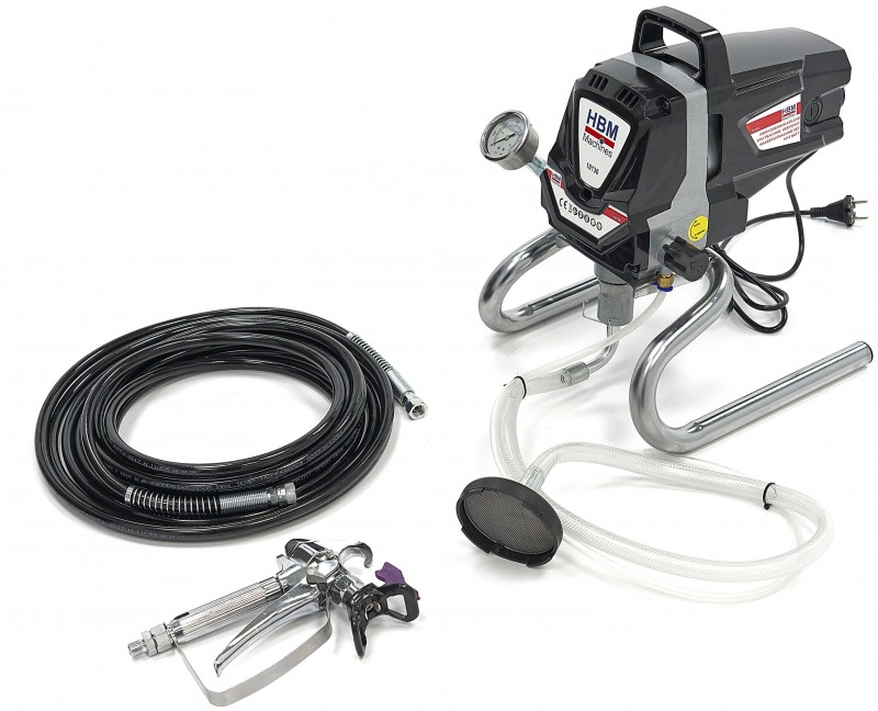 HBM airless malersprøjtemaskine 1010 W 230 V 206 bar 1,5 l/min. HBM airless malersprøjtemaskine 1010 W 230 V 206 bar 1,5 l/min.