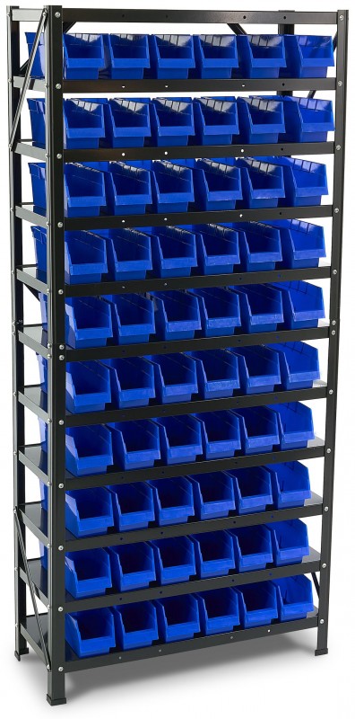 HBM bakkenkast opbergsysteem stelling met 60 opbergbakken 78 x 32 x 167 cm HBM bakkenkast opbergsysteem stelling met 60 opbergbakken 78 x 32 x 167 cm