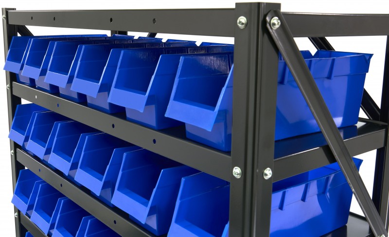 HBM bakkenkast opbergsysteem stelling met 60 opbergbakken 78 x 32 x 167 cm HBM bakkenkast opbergsysteem stelling met 60 opbergbakken 78 x 32 x 167 cm