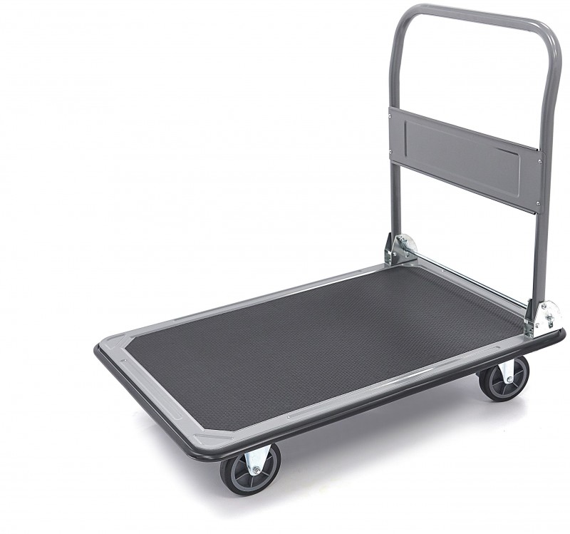 HBM Opvouwbare transportwagen 350 kg met rem, inklapbaar, 4 wielen, max. belasting 350 kg