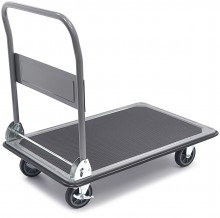 HBM Opvouwbare transportwagen 350 kg met rem, inklapbaar, 4 wielen, max. belasting 350 kg