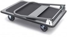 HBM Opvouwbare transportwagen 350 kg met rem, inklapbaar, 4 wielen, max. belasting 350 kg