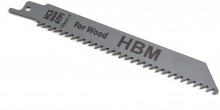 HBM 5-delige 150 mm 6 TPI reciprozaagbladenset voor hout

