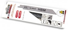 HBM 5-delige 150 mm 6 TPI reciprozaagbladenset voor hout
