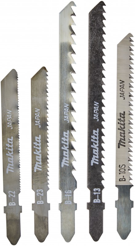 Makita 5-delige decoupeerzaagbladen set voor hout, metaal en kunststof Makita 5-delige decoupeerzaagbladen set voor hout, metaal en kunststof