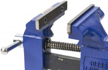 HBM 115 mm Bankschroef met Pijpklem, Breedte 50 mm, Lengte 45 mm, Uitlading 55 mm