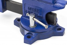 HBM 115 mm Bankschroef met Pijpklem, Breedte 50 mm, Lengte 45 mm, Uitlading 55 mm