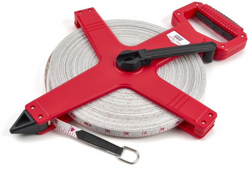 HBM Fiberglass Meetband 100 m x 13 mm - Meetlint Landmeter - cm, inch, mm HBM Fiberglass Meetband 100 m x 13 mm - Meetlint Landmeter - cm, inch, mm