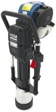 HBM professionele benzine palenrammer 4-takt 38 cc, heimachine, 120 mm, 55 J, 700-1350 bpm