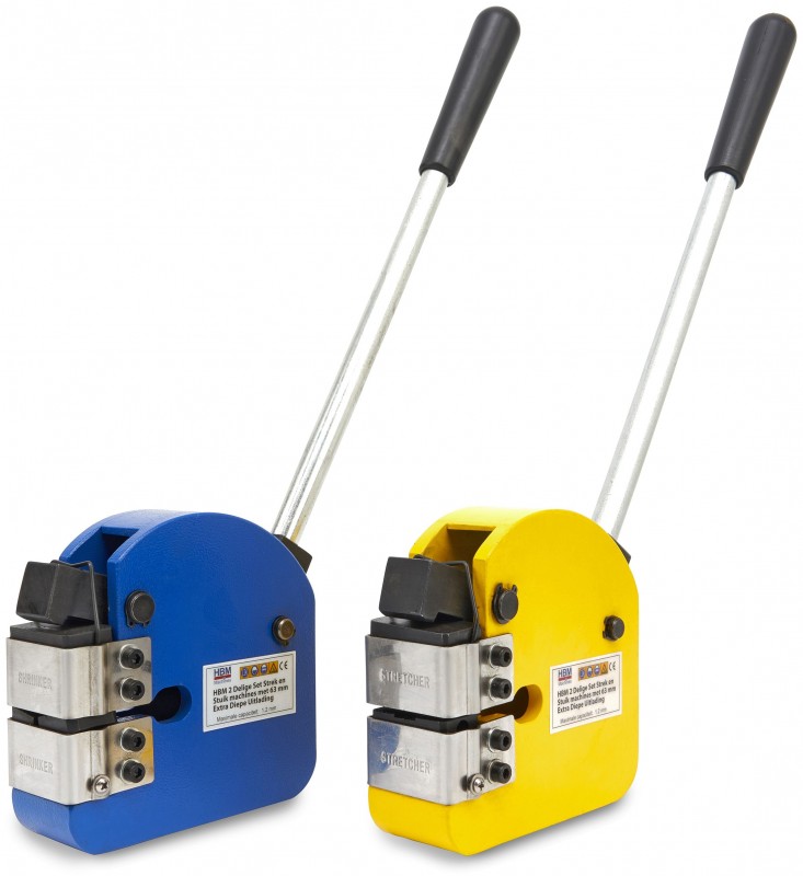 HBM 2-delige set strek- en stuikmachines met 63 mm extra diepe uitlading
