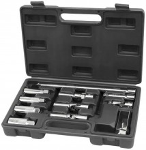 HBM 11-delt tændrørsdoppesæt med 3/8 inch optagelse.