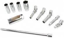 HBM 11-delt tændrørsdoppesæt med 3/8 inch optagelse.