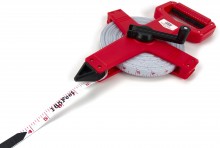 HBM Fiberglass Meetband 50 m x 13 mm - Meetlint Landmeter Centimeter Inch Millimeter