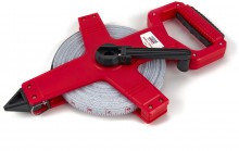 HBM Fiberglass Meetband 50 m x 13 mm - Meetlint Landmeter Centimeter Inch Millimeter