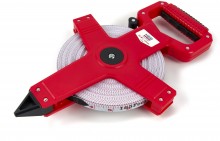 HBM Fiberglass Meetband 50 m x 13 mm - Meetlint Landmeter Centimeter Inch Millimeter