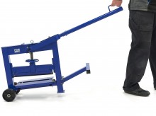 HBM Professionele Steenknipper 420 mm - Handmatig, Vast Mes, Kniphoogte 140 mm, Traploos Instelbaar, 42 kg