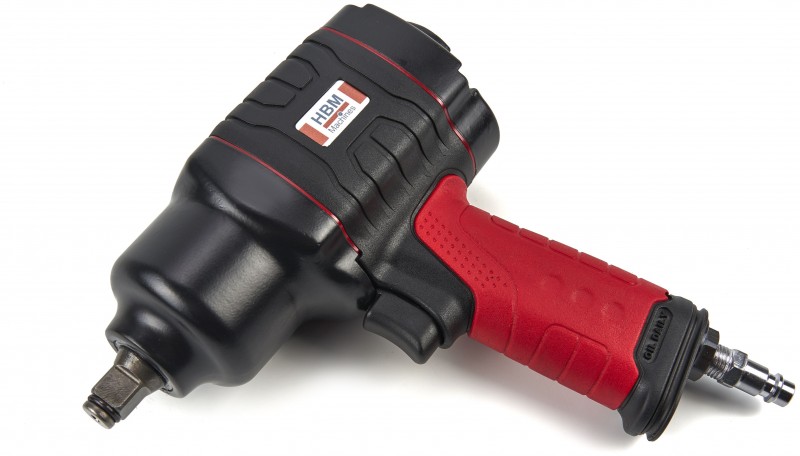 HBM Professionel 1/2 inch Komposit Pneumatisk Slagnøglesæt 800 Nm 0,25 in Luftindtag HBM Professionel 1/2 inch Komposit Pneumatisk Slagnøglesæt 800 Nm 0,25 in Luftindtag