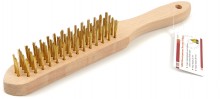 HBM Messingtrådbørste 4 Rækker - 290 mm, 25 mm Børster. HBM Messingtrådbørste 4 Rækker - 290 mm, 25 mm Børster.