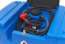 HBM 12 Volt Mobiele Dieseltank 400 Liter Kunststof 40 l/min Polyurethaan 81 x 72 x 113 cm