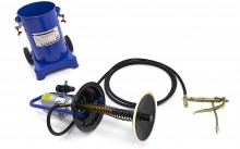 HBM 12 liter mobiele pneumatische vetpomp 300-400 bar persdruk
