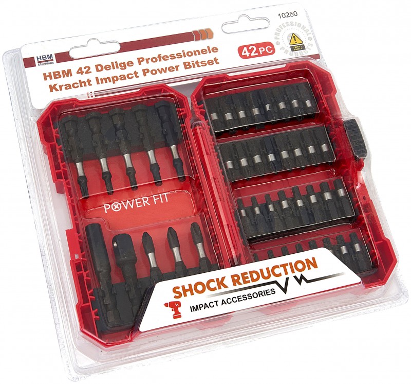 HBM Professionele 42-delige Kracht Impact Power Bitset