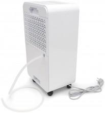 HBM 180 W Luchtontvochtiger, Vochtvanger 12 l/d, 120 m3/u, 2 l tank, timer, verrijdbaar, 36 dB