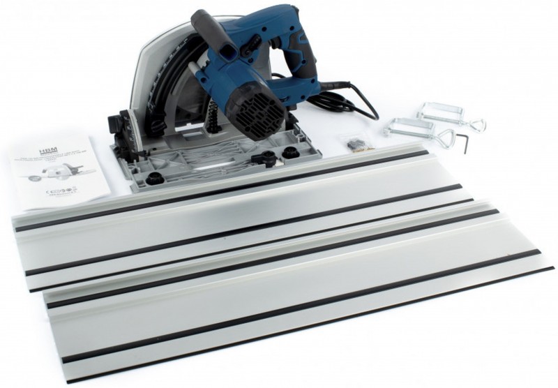 HBM 190 mm Professionele 1400 W Invalzaag, Liniaalzaag met 1400 mm Liniaal, 5200 O/min, 24T

