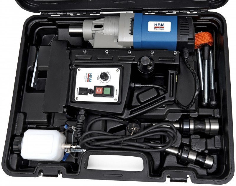 HBM Professionel Magnetboremaskine 80 mm, Variabel Hastighed, 16.700 N, 1.950 W, 230 V HBM Professionel Magnetboremaskine 80 mm, Variabel Hastighed, 16.700 N, 1.950 W, 230 V