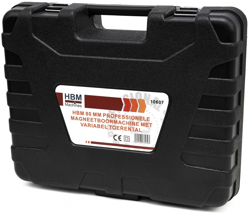 HBM Professionel Magnetboremaskine 80 mm, Variabel Hastighed, 16.700 N, 1.950 W, 230 V HBM Professionel Magnetboremaskine 80 mm, Variabel Hastighed, 16.700 N, 1.950 W, 230 V