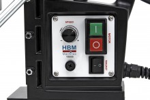 HBM 50 mm professionel magnetboremaskine, variabelt omdrejningstal, 1650 W, 15.500 N, Weldon 19,05